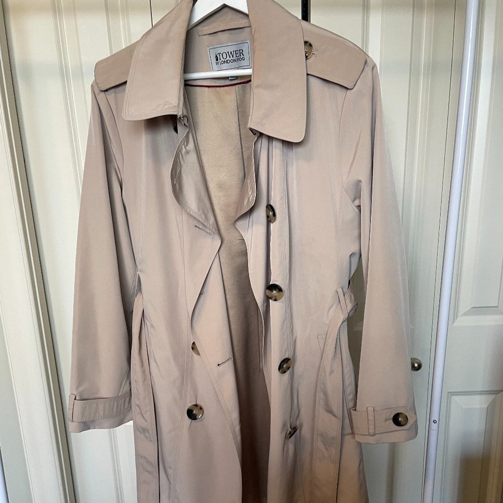 EUC XL TOWER - Classic London Fog Trench double-breasted coat